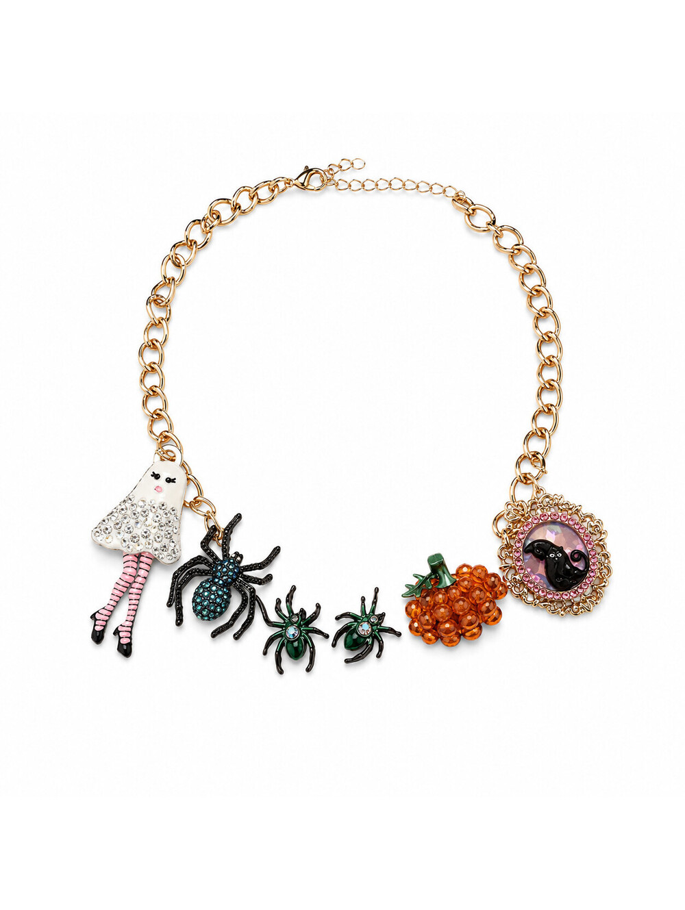 Betsey Johnson Dancing Ghost Necklace
